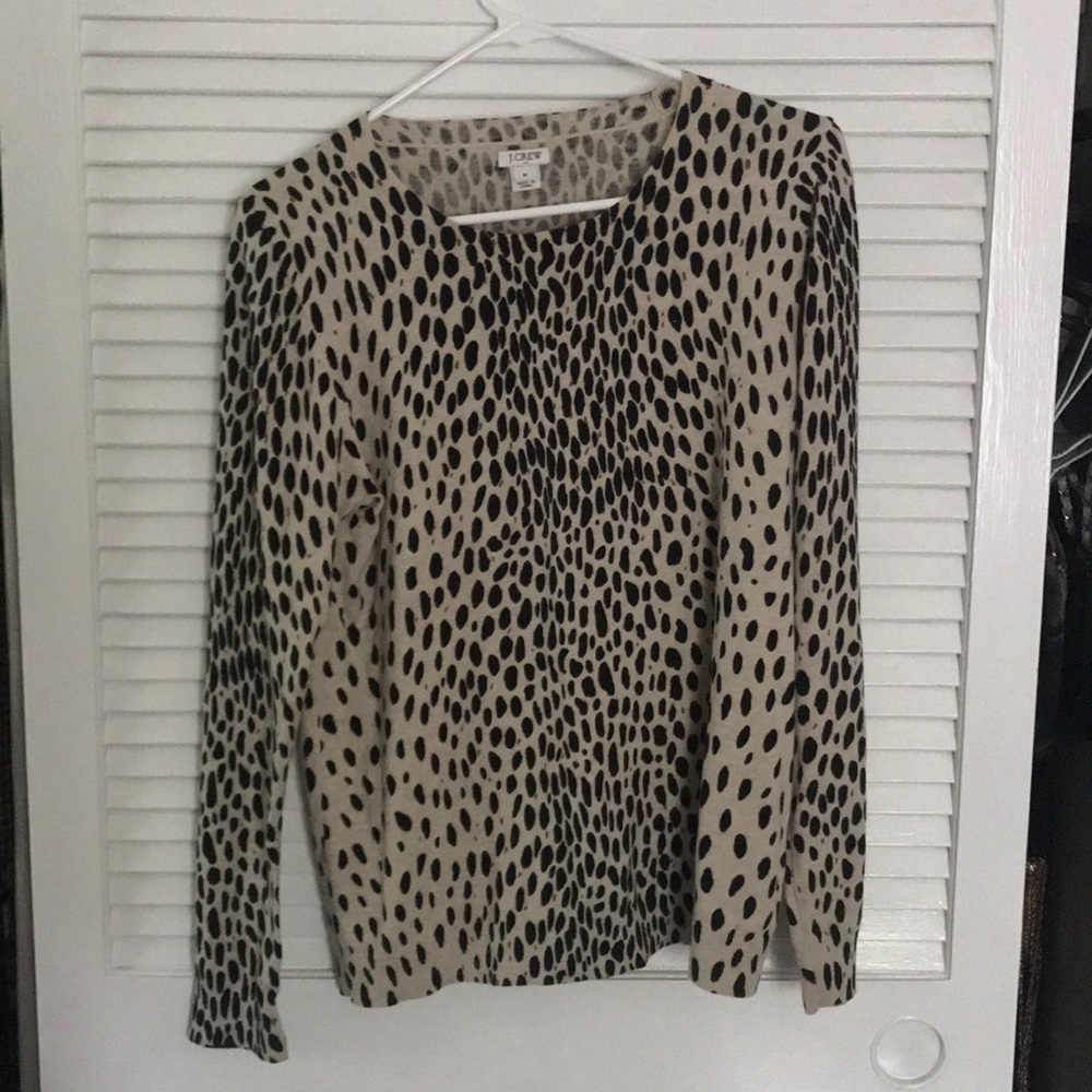 J Crew Leopard Print Sweater